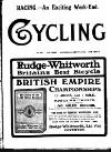 Cycling Wednesday 02 September 1908 Page 1
