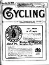 Cycling Thursday 14 November 1912 Page 1