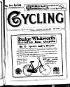 Cycling Thursday 23 January 1913 Page 1