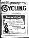Cycling Thursday 13 March 1913 Page 1
