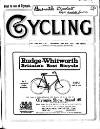 Cycling Thursday 20 November 1913 Page 1