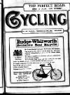 Cycling Thursday 22 January 1914 Page 1