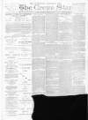 Nantwich, Sandbach & Crewe Star Saturday 11 August 1888 Page 1