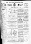 Nantwich, Sandbach & Crewe Star Friday 10 July 1891 Page 1