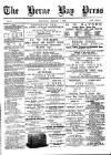 Herne Bay Press Saturday 09 January 1886 Page 1