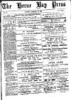 Herne Bay Press Saturday 26 February 1887 Page 1