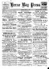 Herne Bay Press Saturday 20 August 1898 Page 1
