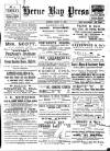 Herne Bay Press Saturday 27 August 1898 Page 1