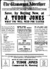 Glamorgan Advertiser Friday 26 March 1920 Page 1