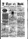Y Tyst Friday 04 March 1881 Page 1