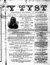Y Tyst Friday 01 September 1893 Page 1