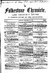 Folkestone Chronicle Saturday 17 November 1855 Page 1