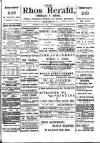 Rhos Herald Saturday 26 October 1901 Page 1