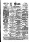 Y Llan Friday 25 July 1884 Page 1