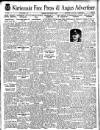 Kirriemuir Free Press and Angus Advertiser Thursday 03 October 1940 Page 1