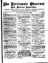 Kirriemuir Observer and General Advertiser Friday 29 August 1884 Page 1