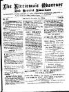 Kirriemuir Observer and General Advertiser Friday 10 October 1884 Page 1
