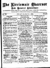 Kirriemuir Observer and General Advertiser Friday 31 October 1884 Page 1