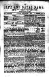 Cape and Natal News Tuesday 01 November 1859 Page 1