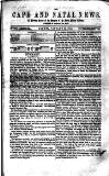 Cape and Natal News Monday 28 January 1861 Page 1