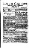 Cape and Natal News Tuesday 05 March 1861 Page 1