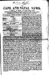 Cape and Natal News Saturday 15 March 1862 Page 1
