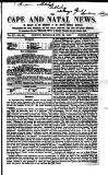 Cape and Natal News Thursday 30 October 1862 Page 1