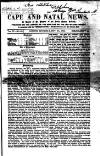 Cape and Natal News Saturday 15 November 1862 Page 1