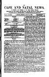 Cape and Natal News Friday 29 May 1863 Page 1
