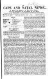 Cape and Natal News Friday 05 May 1865 Page 1