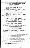 BRYANT AND MAY'S PATENT SAFETY MATCHES