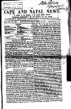 Cape and Natal News Saturday 01 September 1866 Page 1