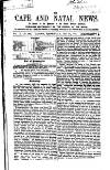 Cape and Natal News Wednesday 23 January 1867 Page 1