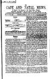 Cape and Natal News Tuesday 21 January 1868 Page 1