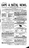 Cape and Natal News Tuesday 26 October 1869 Page 1