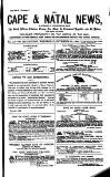 Cape and Natal News Wednesday 10 November 1869 Page 1