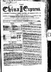 London and China Express Thursday 10 November 1859 Page 1