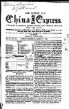 London and China Express Saturday 10 March 1860 Page 1