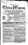 London and China Express Monday 10 September 1860 Page 1