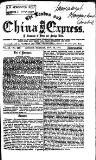 London and China Express Tuesday 26 November 1867 Page 1