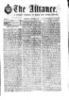 Alliance News Saturday 04 November 1854 Page 1
