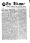 Alliance News Saturday 18 November 1854 Page 1