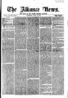 Alliance News Saturday 15 July 1865 Page 1
