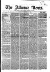Alliance News Saturday 16 September 1865 Page 1