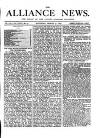Alliance News Saturday 31 March 1877 Page 1