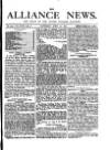 Alliance News Saturday 21 April 1877 Page 1