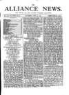 Alliance News Saturday 30 June 1877 Page 1