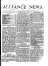 Alliance News Saturday 21 July 1877 Page 1