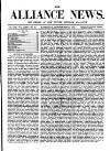 Alliance News Saturday 14 September 1878 Page 1