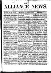 Alliance News Saturday 08 November 1879 Page 1